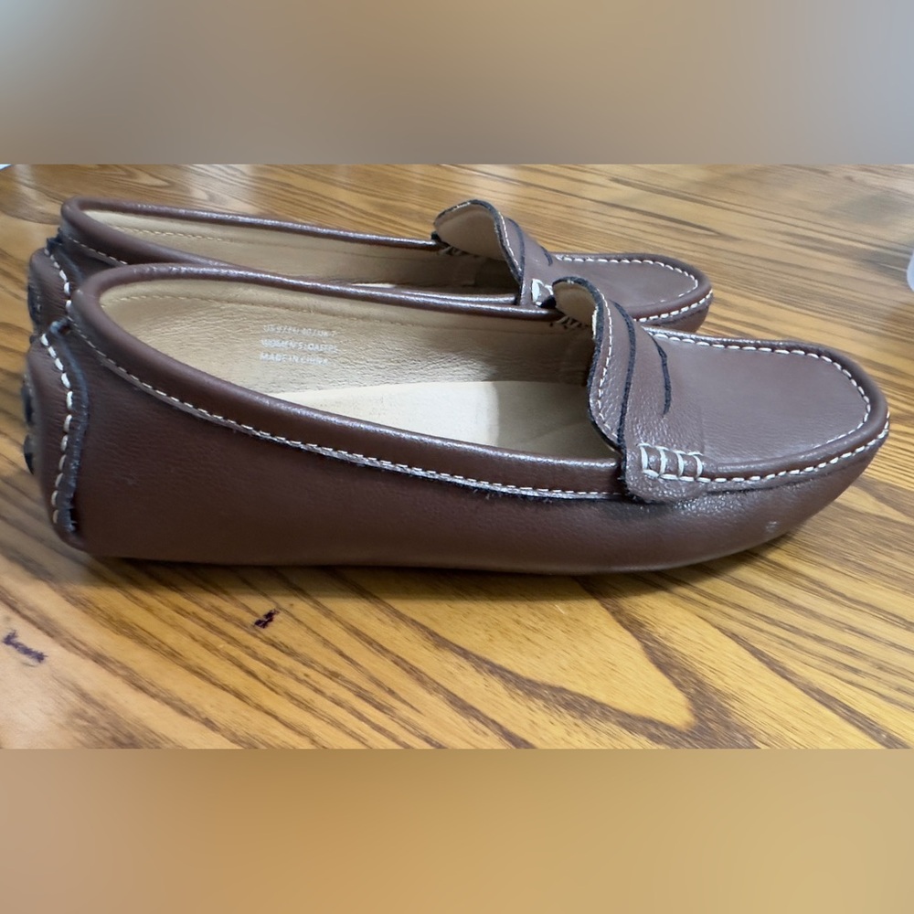 Artisure  Classic Handsewn Coffee Bean Genuine Leather Penny Loafers (shoe7)